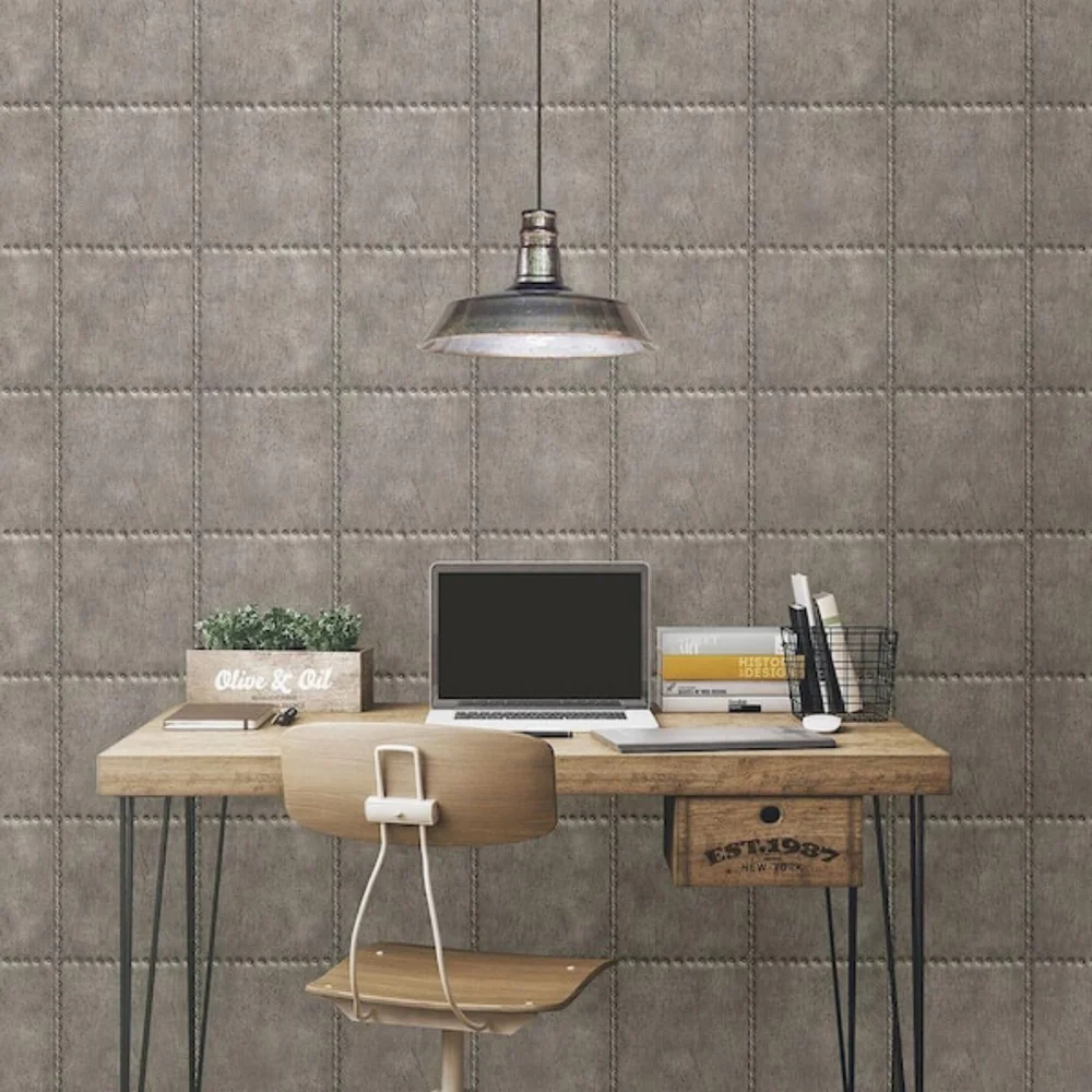 Wallpaper Hale Riveted Sheet Metal